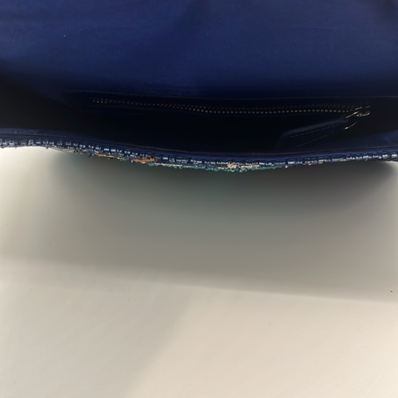 Staud Tommy Blue Swimmers Beaded Bag - Picture 6 of 7